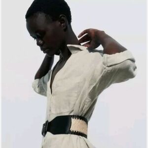 Women's Black and Tan Belt